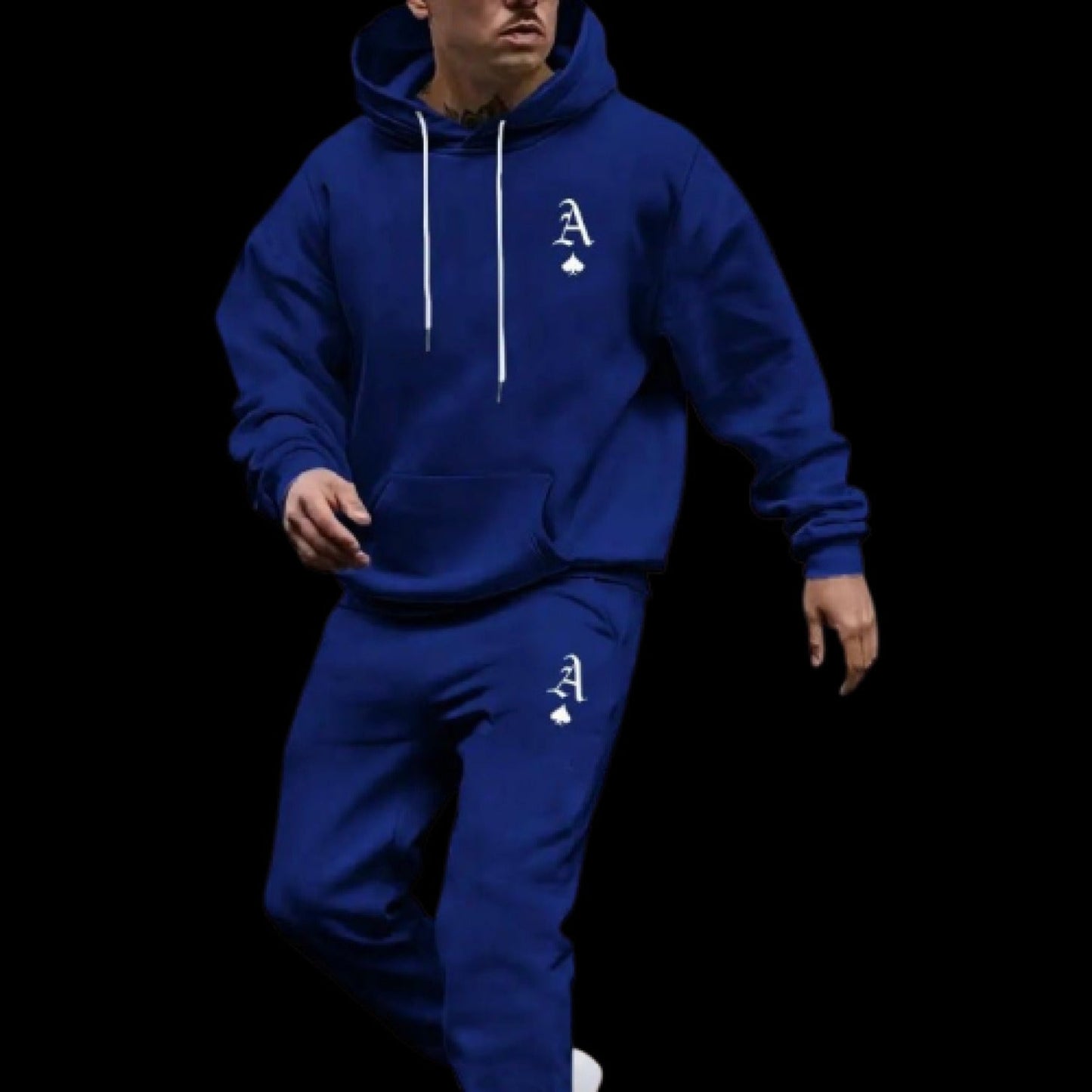 Dark Blue “Amor” Sweatsuit - Amor Ace
