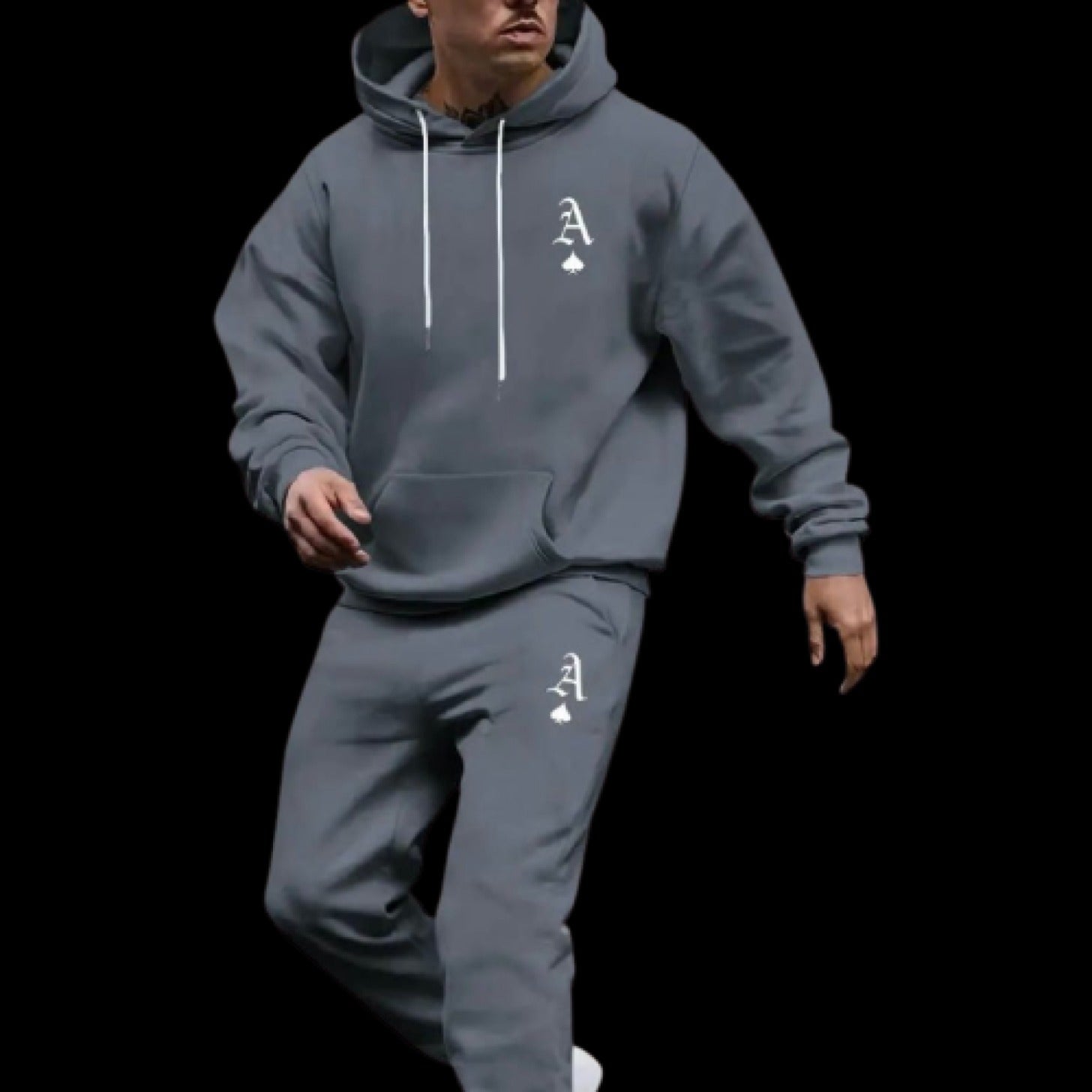 Gray “Amor” Sweatsuit - Amor Ace